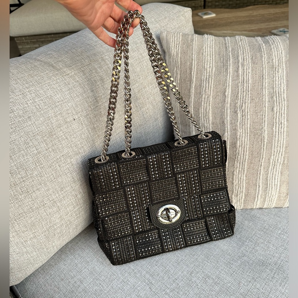 Alma Tonutti Black Woven Handbag - Picture 7 of 11